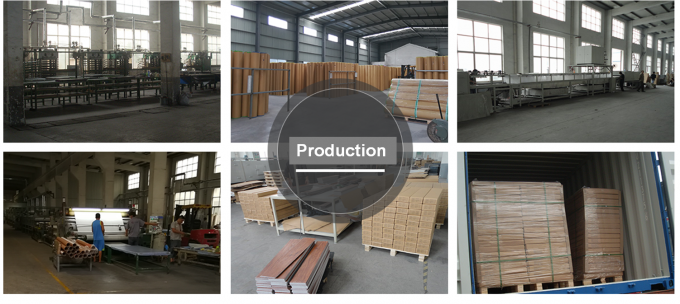 Plancia di lusso di plastica della pavimentazione delle mattonelle del vinile del PVC del grano di legno per la stanza di ballo